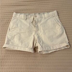 H&M White/Cream Chino Shorts